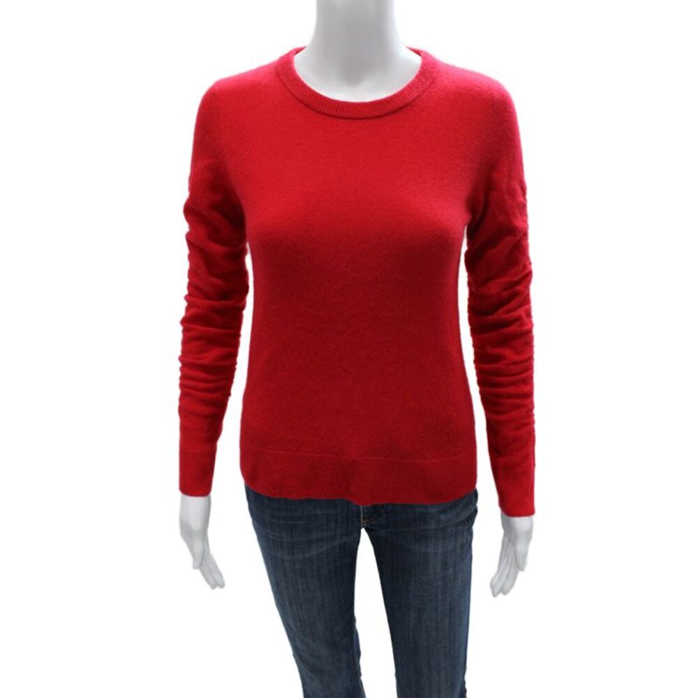 The Cashmere Project Womens Red Cashmere Pullover Sweater Size XS
